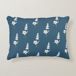 Marine Bloemen Boheems Botanisch Patroon Accent Kussen