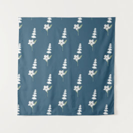 Marine Bloemen Boheems Botanisch Patroon Wandkleed