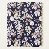 Marine bloemen, goud monogram, herfst planner (Achterkant)