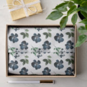 Marine bloemen met groene bladeren tissuepapier (Geschenk)