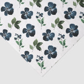 Marine bloemen met groene bladeren tissuepapier (Detail)