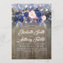 Marine Bloemen Rustieke String Lights Bruiloft