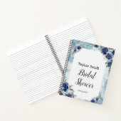 Marine Bloemige Bruidsfeest Cadeau Tracker Notitieboek (Binnen)