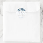 Marine bloemige bruiloftsshower favor stickers (Tas)