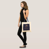 Marine Bloemige Monogram Letter D Bruiloft Feest   Tote Bag (Voorkant (model))