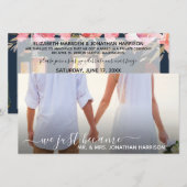 Marine Bloemlantaarns Foto Net Getrouwd Website Aankondiging (Voorkant / Achterkant)