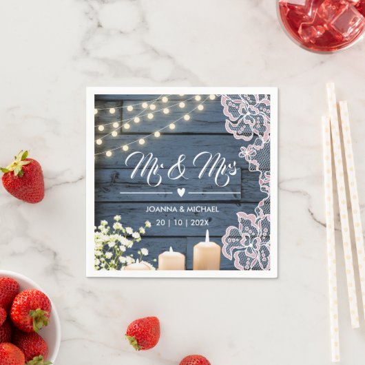 Marine Blue Country Wood String Lights Kant Mr. &  Servet (Insitu)