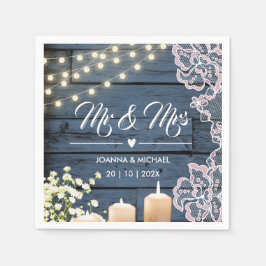 Marine Blue Country Wood String Lights Kant Mr. & Servet