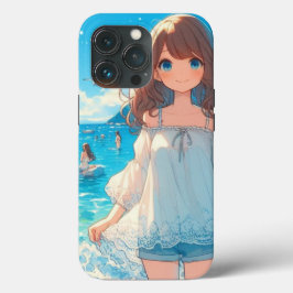 Marine Blue Girl Case-Mate iPhone Case