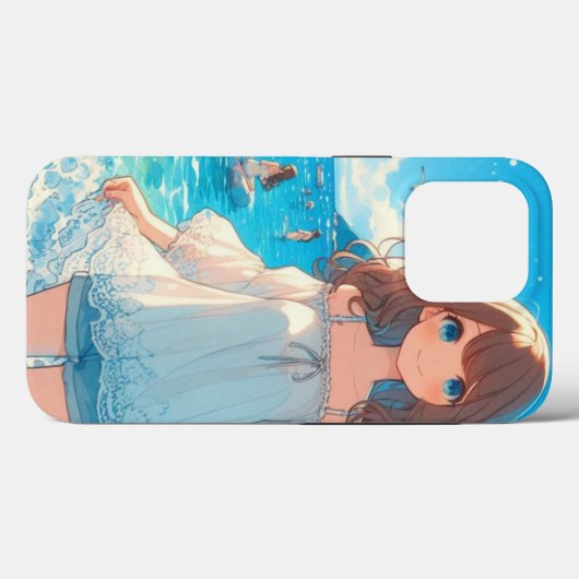 Marine Blue Girl Case-Mate iPhone Case (Achterkant (horizontaal))