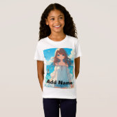 Marine Blue Girl  T-shirt (Voorkant volledig)