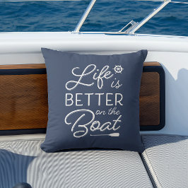 Marine Blue Life is beter op de boot Buitenkussen
