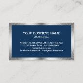 Marine Blue Steel Home Toestellen Reparatie Visitekaartje (Achterkant)