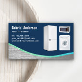 Marine Blue Steel Home Toestellen Reparatie Visitekaartje