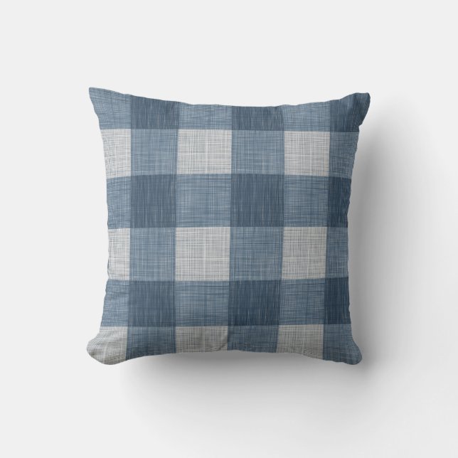 Marine boerderij Buffalo Plaid Kussen (Voorkant)