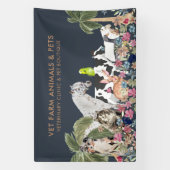 Marine Boerderij Kat Hond Huisdier Spandoek (Verticaal)