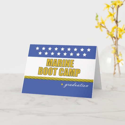 Marine Boot Camp Afstuderen Kaart (Gele Bloem)