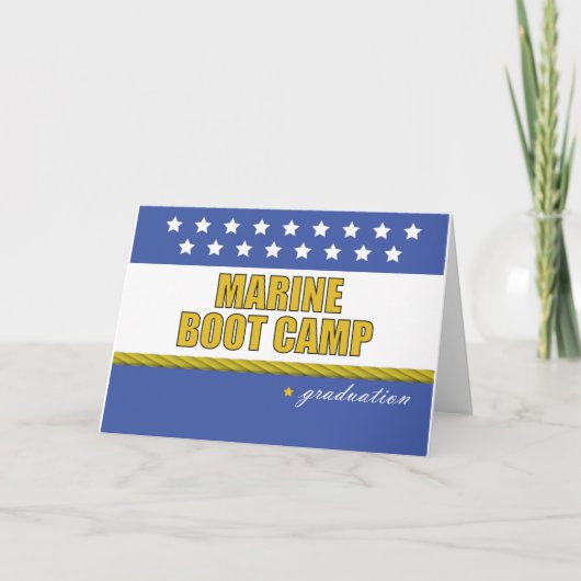 Marine Boot Camp Afstuderen Kaart (Voorkant)