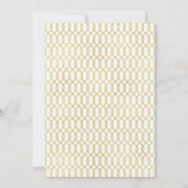 Marine + Bourgogne + Gouden Bloemen bruiloft uitno Kaart (Achterkant)