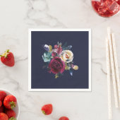 Marine Bourgondië Merlot bruiloft receptie diner Servet (Insitu)