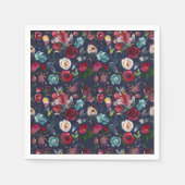 Marine Bourgondië Merlot bruiloft receptie diner Servet (Voorkant)