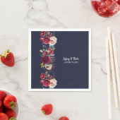 Marine Bourgondië Merlot bruiloft receptie diner Servet (Insitu)