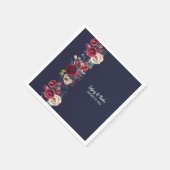 Marine Bourgondië Merlot bruiloft receptie diner Servet (Hoek)