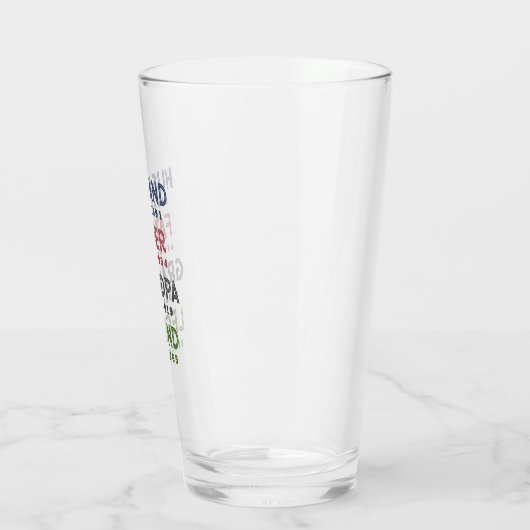 Marine Bourgondische echtgenoot vader opa legende Glas (Links)