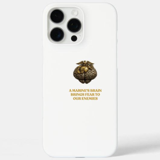 Marine Brain iPhone Hoesje – Onverschrokken Milita (Achterkant)