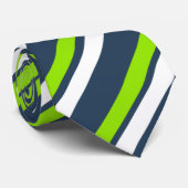 Marine Breeze Regimental Stripe Stropdas (Opgerold)