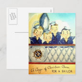  marine Briefkaart voor kerst (Voorkant / Achterkant)