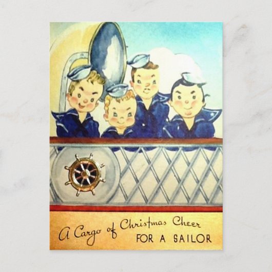  marine Briefkaart voor kerst (Voorkant)