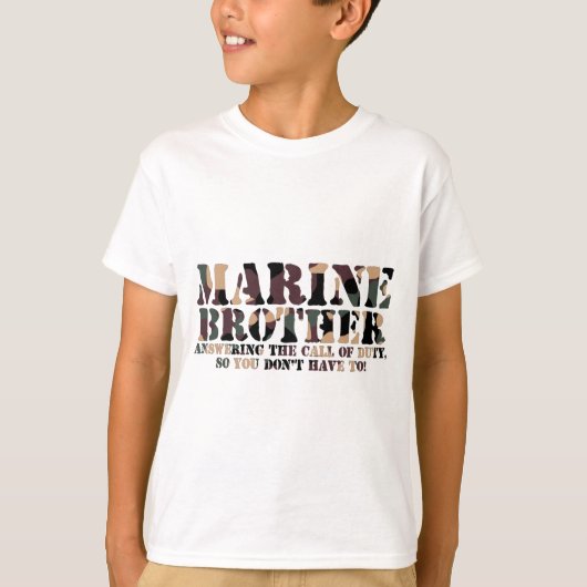 Marine Brother Answering Call Call T-shirt (Voorkant)
