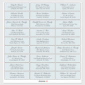  marine bruiloft gast adres sticker (Vel)