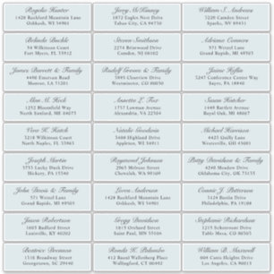  marine bruiloft gast adres sticker