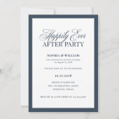 Marine Bruiloftsfeest na een Elopement Kaart (Voorkant)