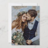 Marine Bruiloftsfeest na een Elopement Kaart (Achterkant)