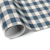 Marine Buffalo Plaid Cadeaupapier (Rol Hoek)