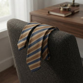 Marine Camel Kust Repp Streep Stropdas