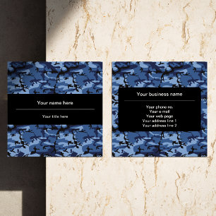 Marine camouflage, Blauwe Camouflage, Militair, Le Vierkante Visitekaartje