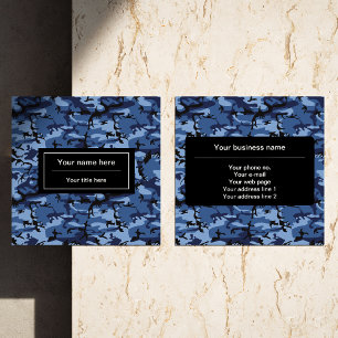 Marine camouflage, Blauwe Camouflage, Militair, Le Vierkante Visitekaartje