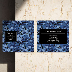 Marine camouflage, Blauwe Camouflage, Militair, Le Vierkante Visitekaartje