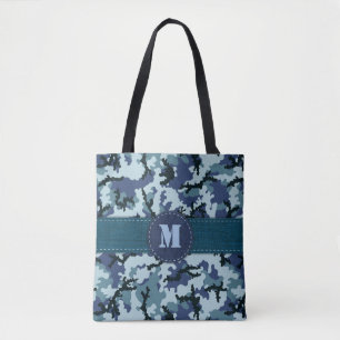 Marine camouflage tote bag