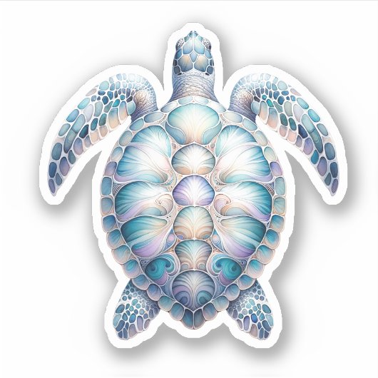 Marine Charm Stickers Zeeschildpad (Voorkant)