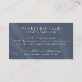 Marine Chic Pastry Lepel Spatel Chef Bakken Visitekaartje (Achterkant)
