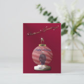 Marine Christmas Ornament Postcard Feestdagenkaart (Staand voorkant)
