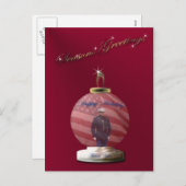 Marine Christmas Ornament Postcard Feestdagenkaart (Voorkant / Achterkant)