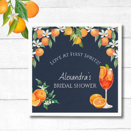 Marine Citrus Liefde Op Het Eerste Spritz Bruidsfe Servet