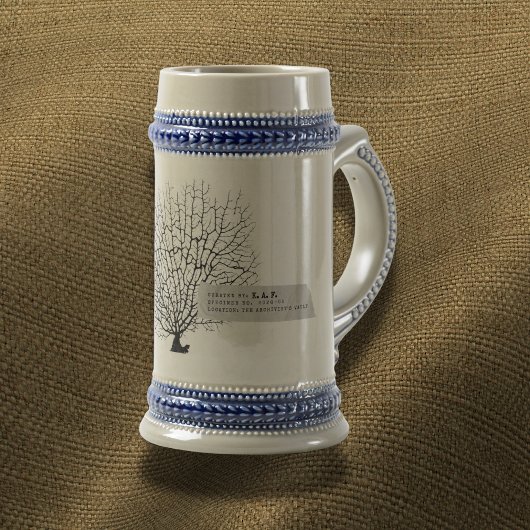 Marine Conservatory Stein: Sea Fan Specimen Mug Bierpul