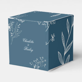 Marine Corner Floral Boho Bruiloft Bedankdoosjes